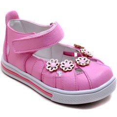 SB-322 Kız Çocuk Bebe Sandalet - Pembe