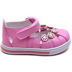 SB-322 Kız Çocuk Bebe Sandalet - Pembe