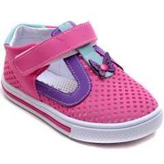 SB-324 Kız Çocuk Bebe Sandalet - Pembe/M