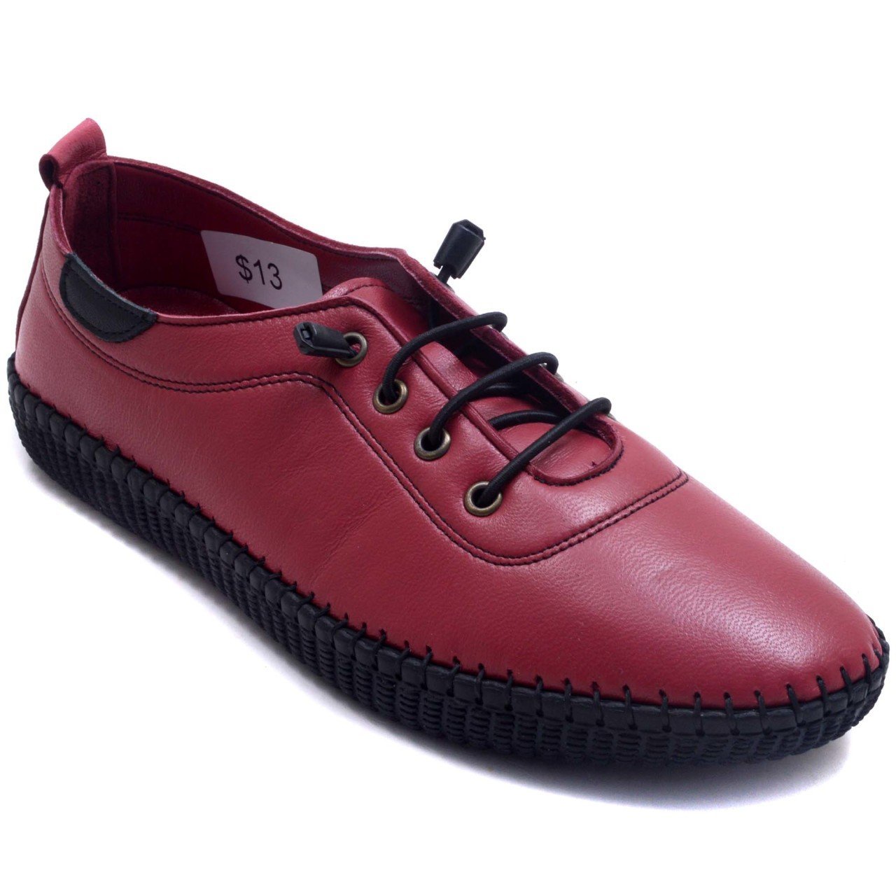 596-TF Trend Günlük Kadın Ayakkabı - Bordo (Deri)