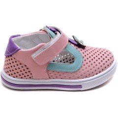 SB-324 Kız Çocuk Bebe Sandalet - Yavruağzı