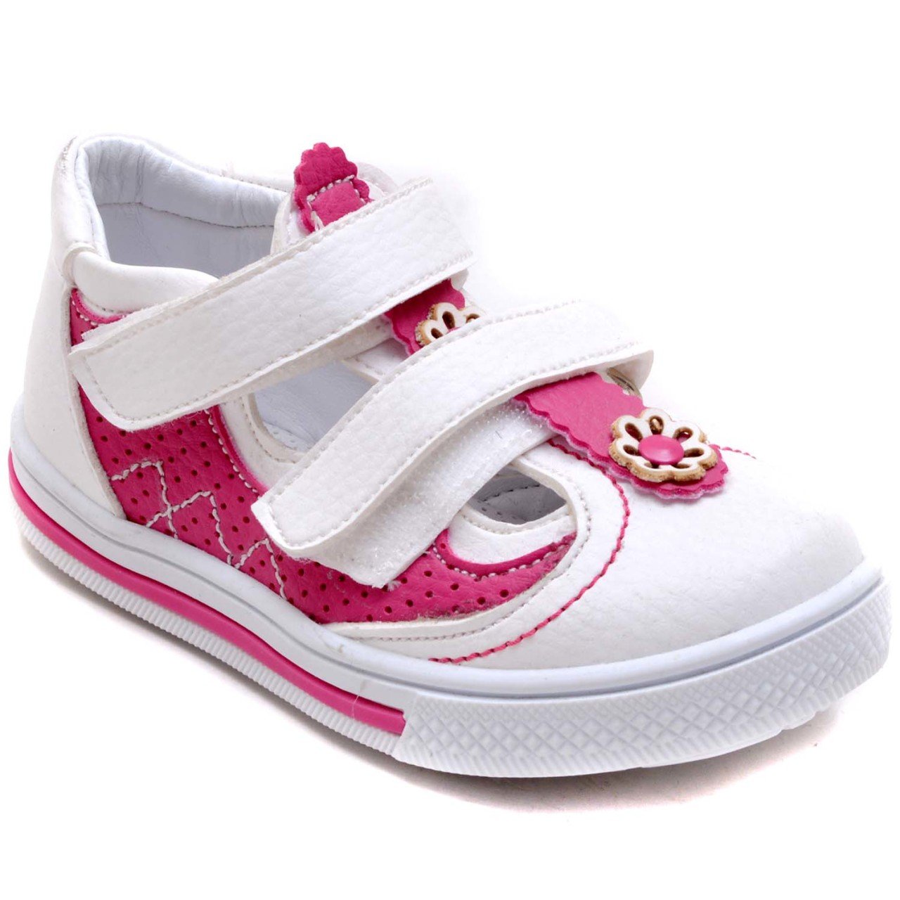 SB-326 Kız Çocuk Bebe Sandalet - Beyaz