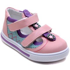 SB-326 Kız Çocuk Bebe Sandalet - Yavruağzı