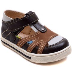 SB-360 Erkek Çocuk Bebe Sandalet - Kahverengi