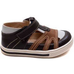 SB-360 Erkek Çocuk Bebe Sandalet - Kahverengi