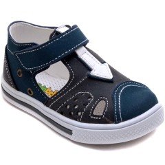SB-362 Erkek Çocuk Bebe Sandalet - Füme