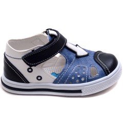 SB-362 Erkek Çocuk Bebe Sandalet - Mavi