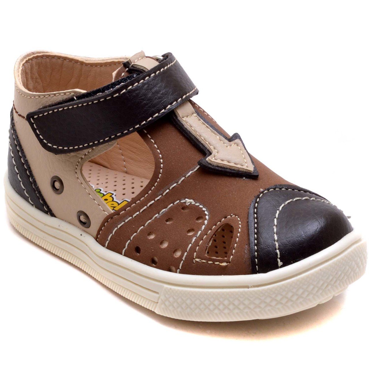 SB-362 Erkek Çocuk Bebe Sandalet - Kahverengi