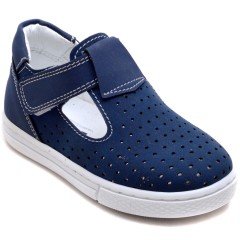 EYS-12 Cırtlı Bebe Sandalet - Lacivert