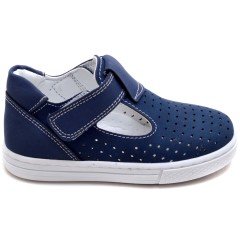 EYS-12 Cırtlı Bebe Sandalet - Lacivert