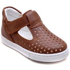 EYS-12 Cırtlı Bebe Sandalet - Kahverengi