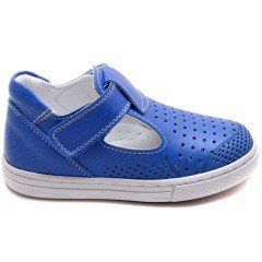 EYS-12 Cırtlı Bebe Sandalet - Mavi