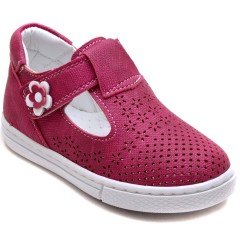EYS-15 Cırtlı Bebe Sandalet - Fuşya