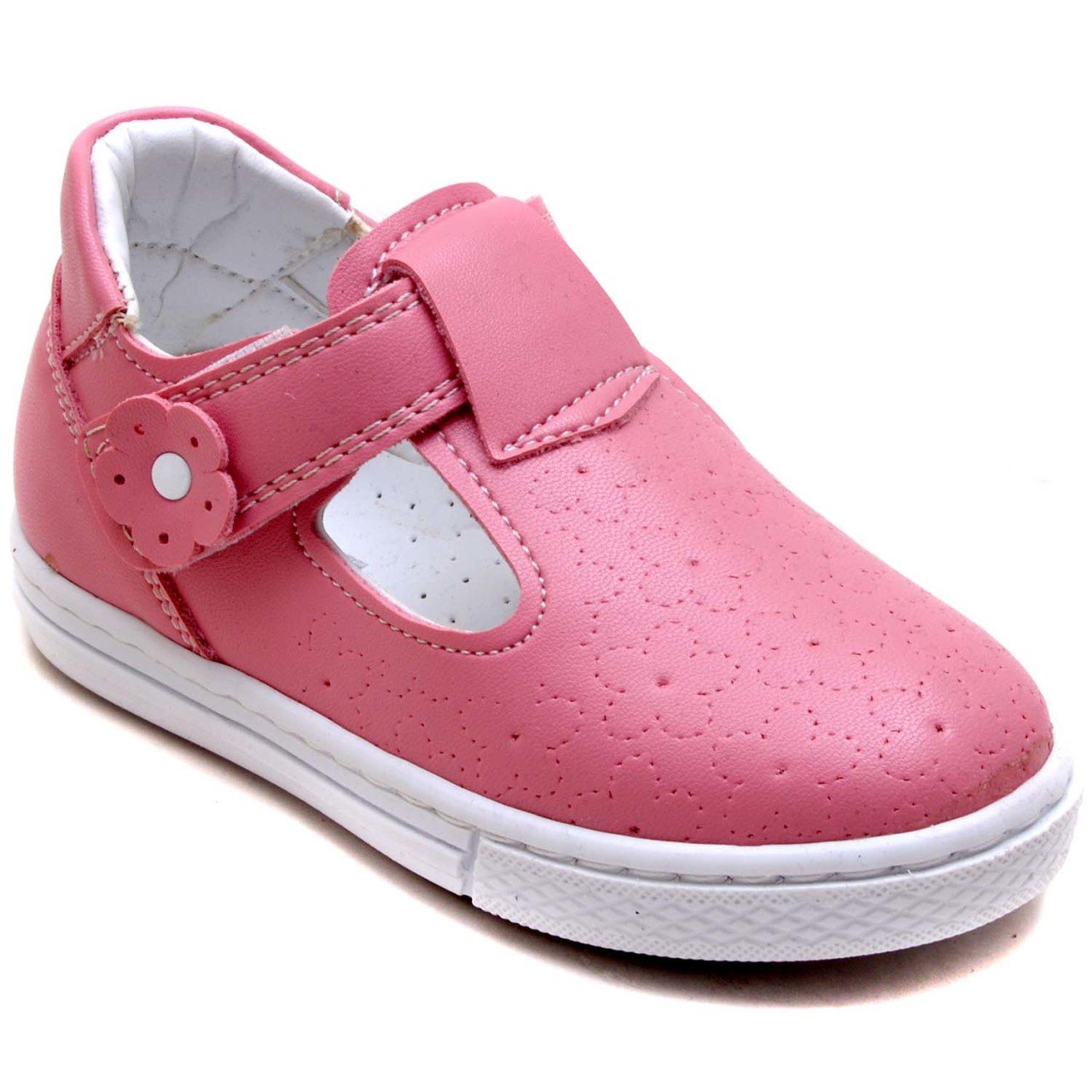 EYS-15 Cırtlı Bebe Sandalet - Pembe