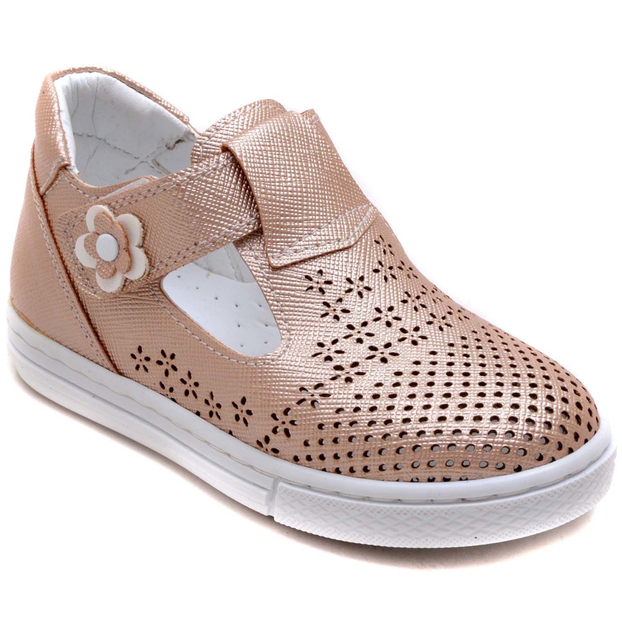 EYS-15 Cırtlı Bebe Sandalet - Krom