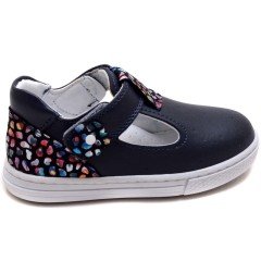 EYS-15 Cırtlı Bebe Sandalet - Lacivert