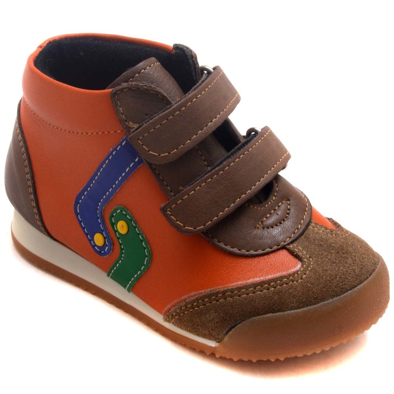NM-19 Bebe Spor Model Kışlık Ayakkabı - Turuncu (Deri)