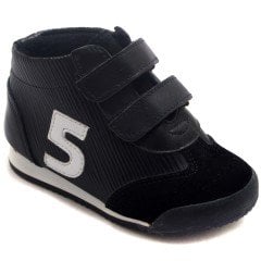 NM-20 Bebe Spor Beş Model Kışlık Ayakkabı - Siyah (Deri)