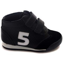 NM-20 Bebe Spor Beş Model Kışlık Ayakkabı - Siyah (Deri)