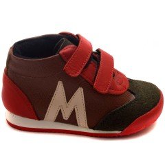 NM-23 Bebe Spor Model Kışlık Ayakkabı - Kahverengi (Deri)