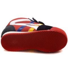 NM-24 Bebe Spor Renkli Model Kışlık Ayakkabı - Kırmızı (Deri)