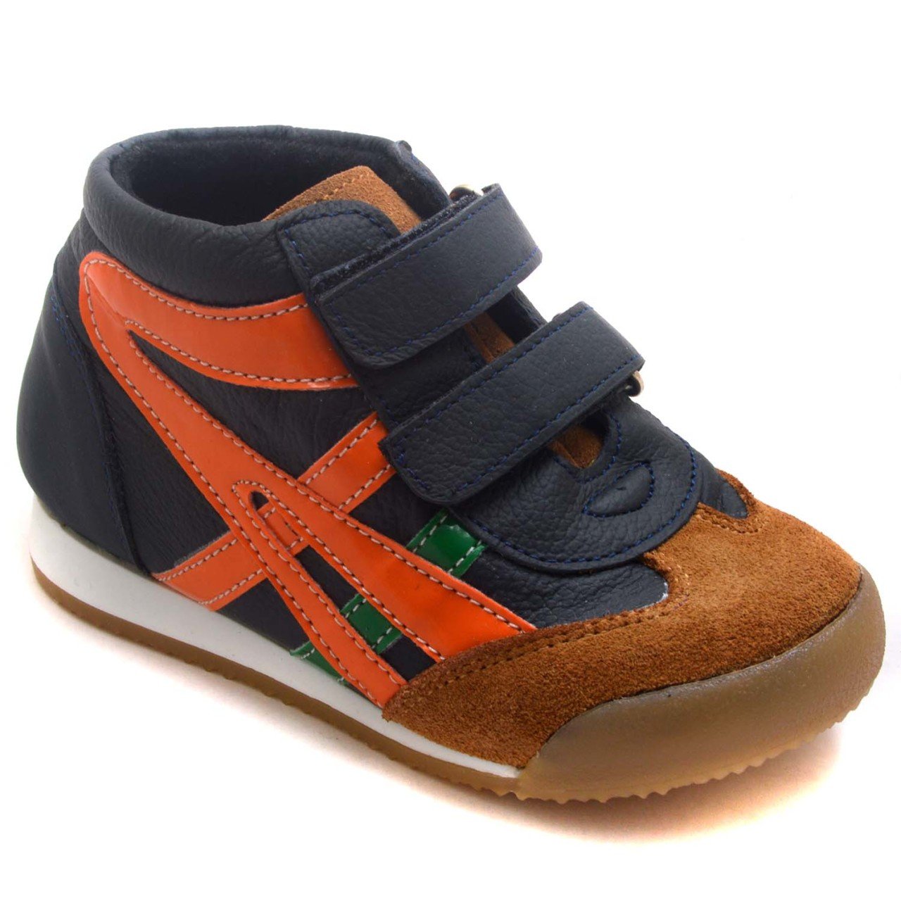 NM-24 Bebe Spor Renkli Model Kışlık Ayakkabı - Gri(T) (Deri)