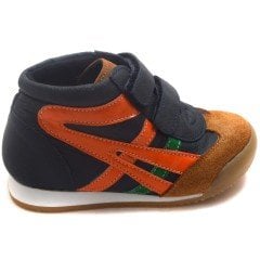 NM-24 Bebe Spor Renkli Model Kışlık Ayakkabı - Gri(T) (Deri)