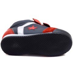 NM-25 Bebe Spor Yıldız Model Kışlık Ayakkabı - Gri (Deri)