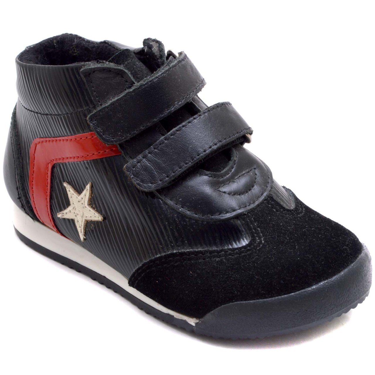NM-25 Bebe Spor Yıldız Model Kışlık Ayakkabı - Siyah (Deri)