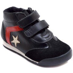 NM-25 Bebe Spor Yıldız Model Kışlık Ayakkabı - Siyah (Deri)