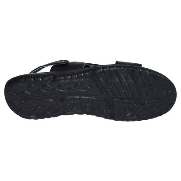 Erkek Deri  sandalet - siyah