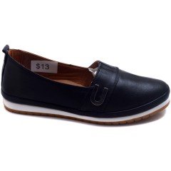 085 U-Toka Kadın Günlük Ayakkabı - Siyah (Deri)