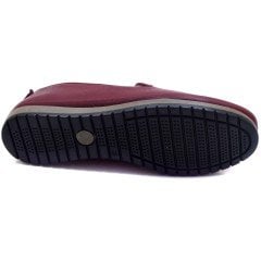 054 Püsküllü Kadın Günlük Ayakkabı - Bordo (Deri)