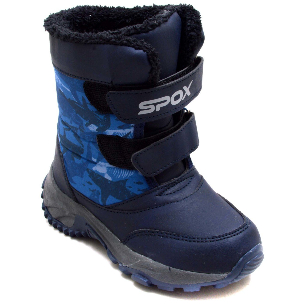 SPX-521 Patik İçi Kürklü Kar Botu - Lacivert