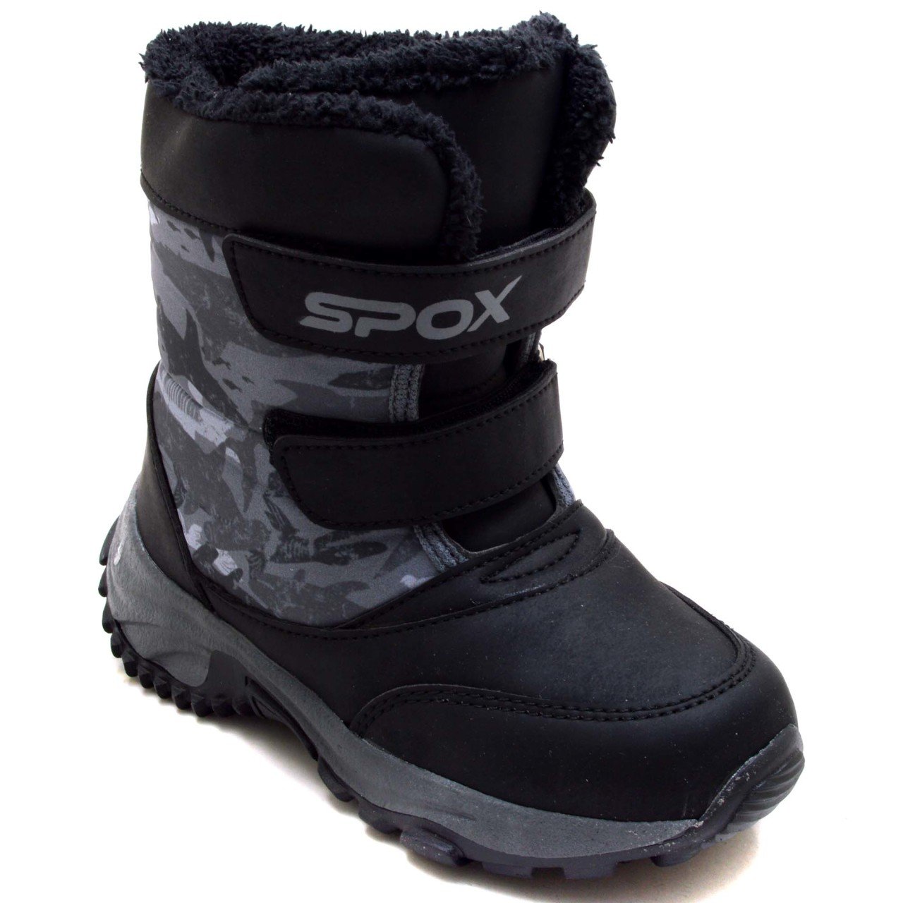 SPX-521 Patik İçi Kürklü Kar Botu - Siyah