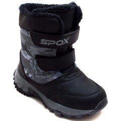 SPX-521 Patik İçi Kürklü Kar Botu - Siyah