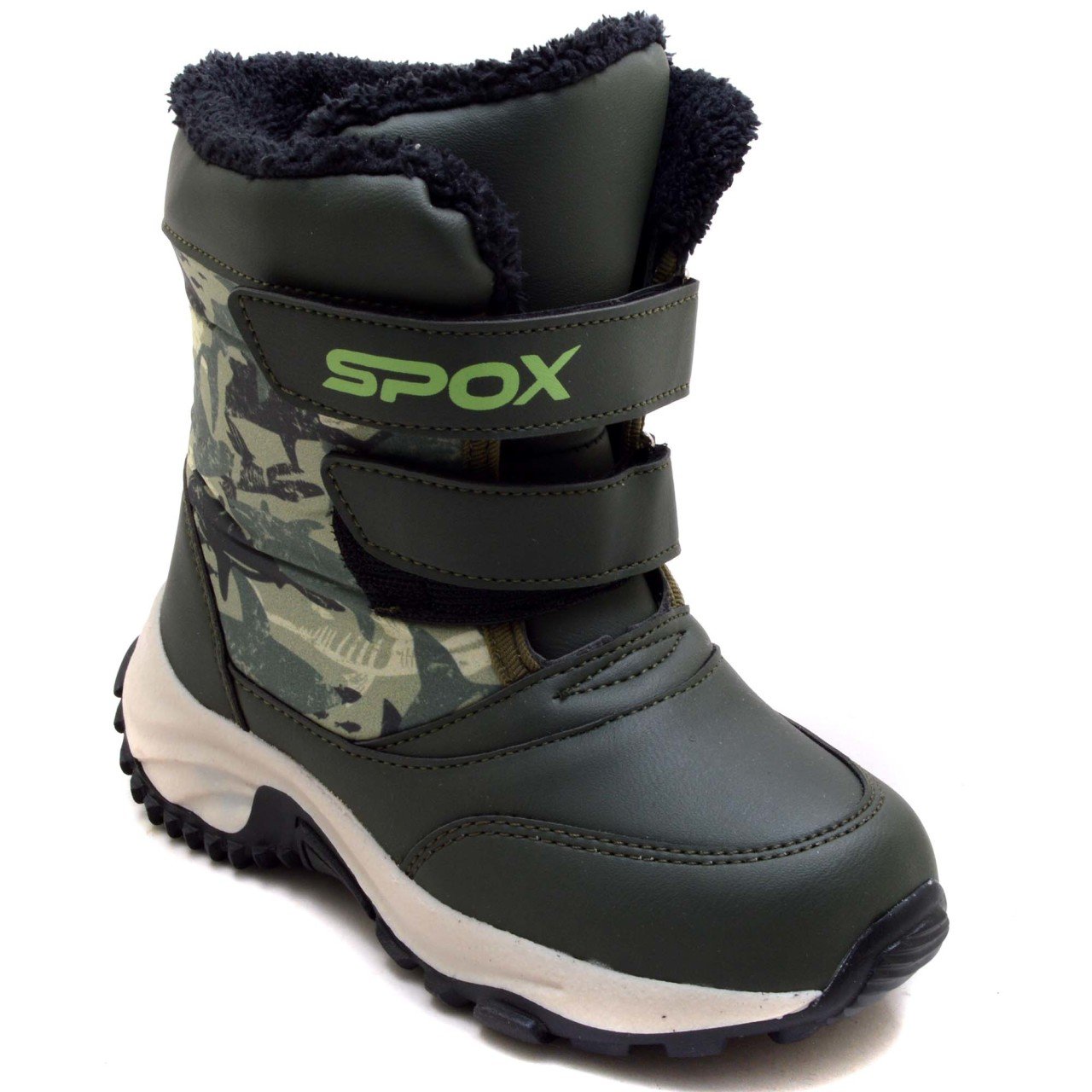 SPX-521 Patik İçi Kürklü Kar Botu - Yeşil