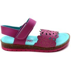 SG-875 Kız Çocuk Filet Sandalet - Fuşya