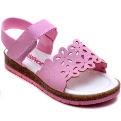 SG-875 Kız Çocuk Filet Sandalet - Pembe