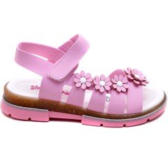 SG-877 Kız Çocuk Filet Sandalet - Pembe