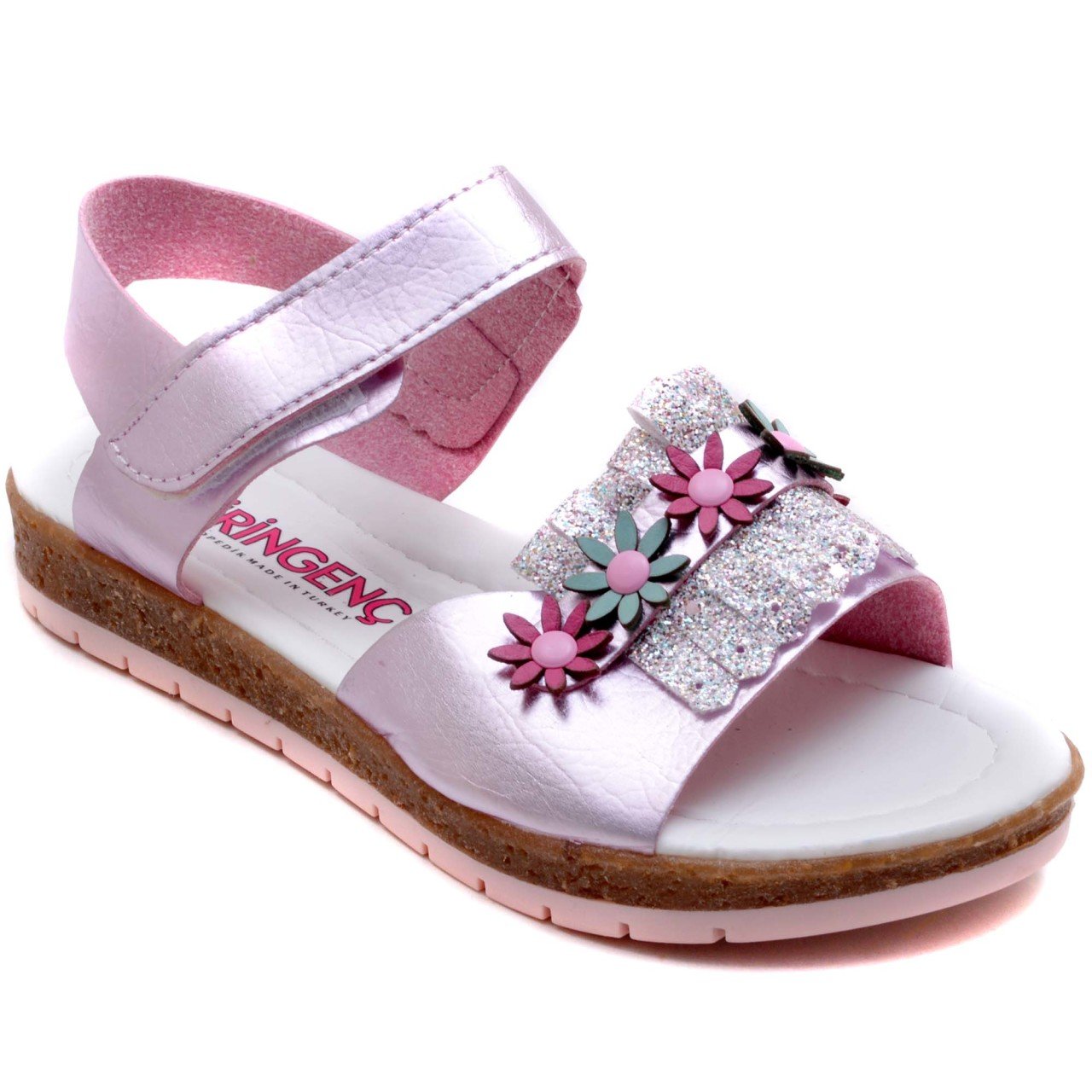 SG-879 Kız Çocuk Filet Sandalet - Fuşya