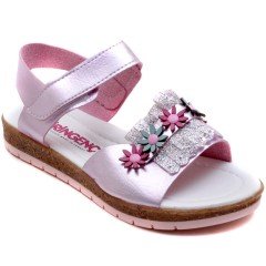 SG-879 Kız Çocuk Filet Sandalet - Fuşya