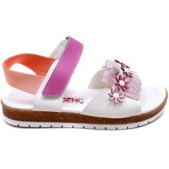 SG-879 Kız Çocuk Filet Sandalet - Pembe