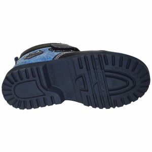 Kışlık Filet Bot - Siyah/Mavi