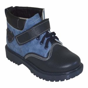 Kışlık Filet Bot - Siyah/Mavi