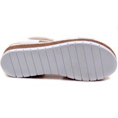 SG-881 Kız Çocuk Filet Sandalet - Beyaz