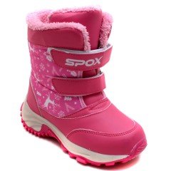 SKG-24 Patik İçi Kürklü Kar Botu - Pembe