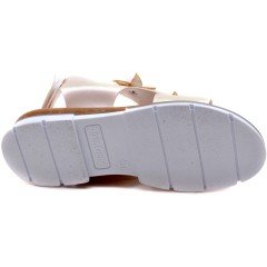 SG-885 Kız Çocuk Filet Sandalet - Krem