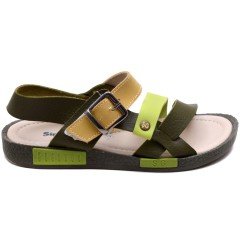 SG-412 Erkek Çocuk Filet Sandalet - Yeşil