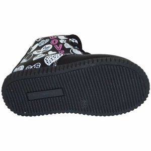 Desenli Bebe Botu - Siyah